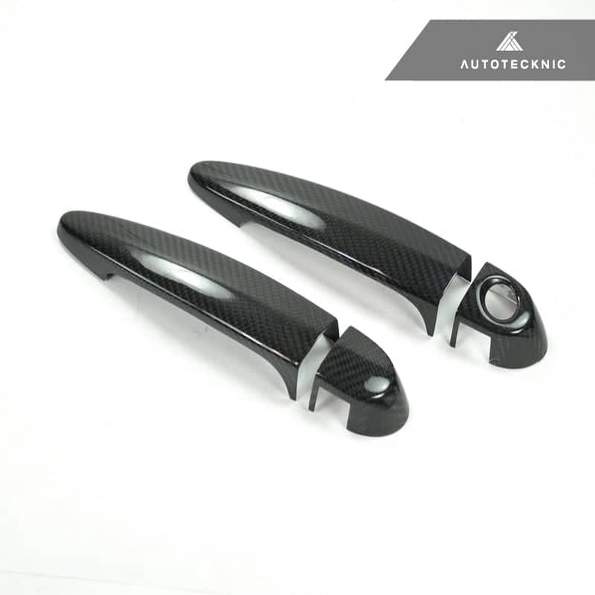 AutoTecknic Dry Carbon Fiber Door Handle Trims - F20 F21 1-Series