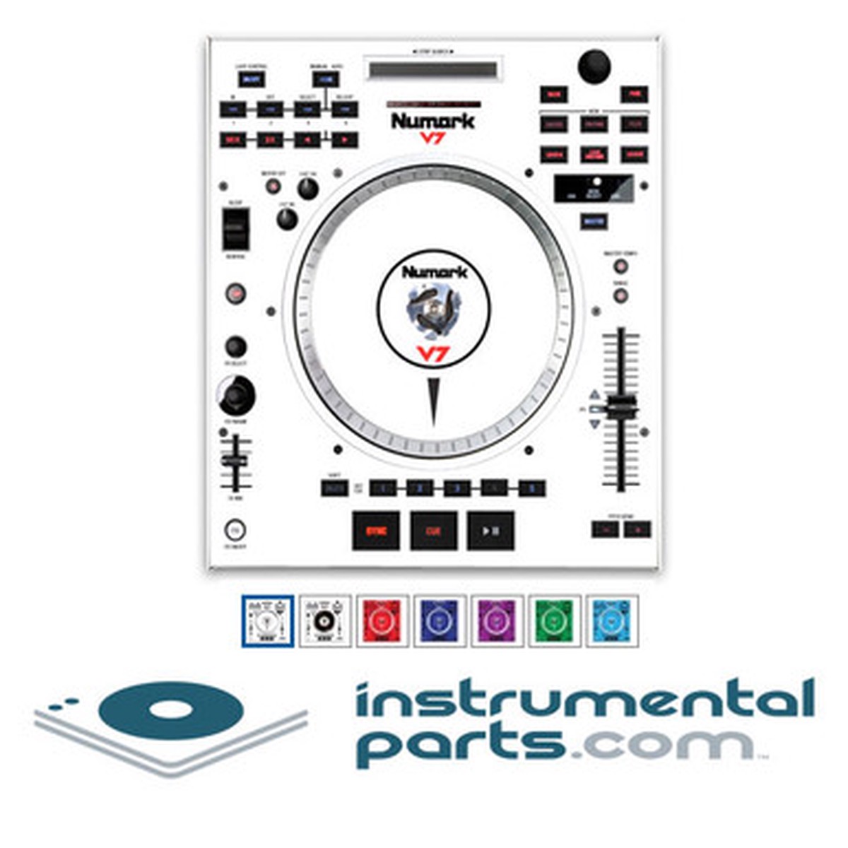 Numark V7 Faceplate Skin - Choose Color (Pair) - SKINV7-CLR