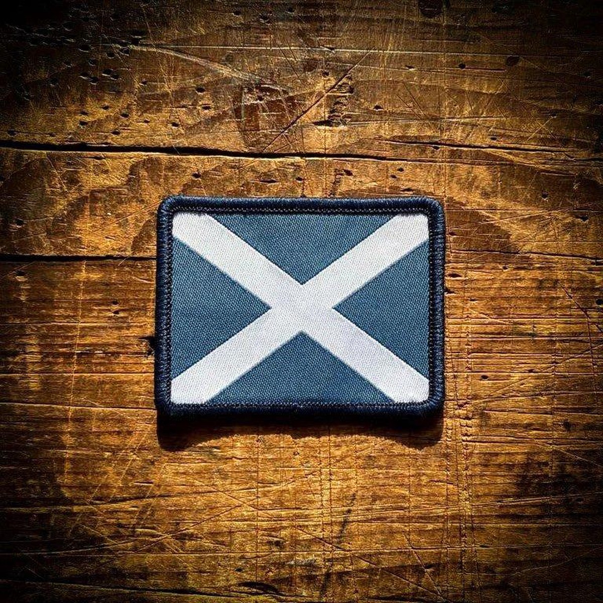 Saltire Flag Patch BlackOs