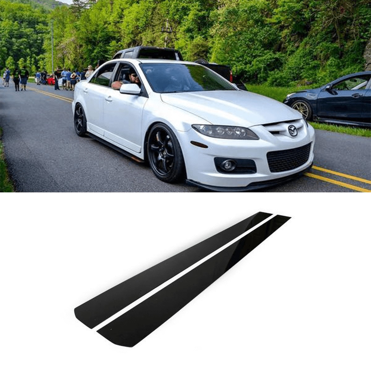 2005-2007 Mazda Speed 6 Side Skirt Extension V1