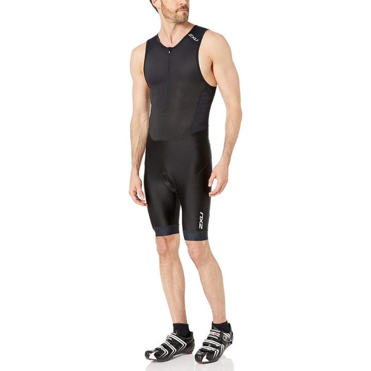 2Xu Mt5526D Perform Front Zip Trisuit BlackshadowL