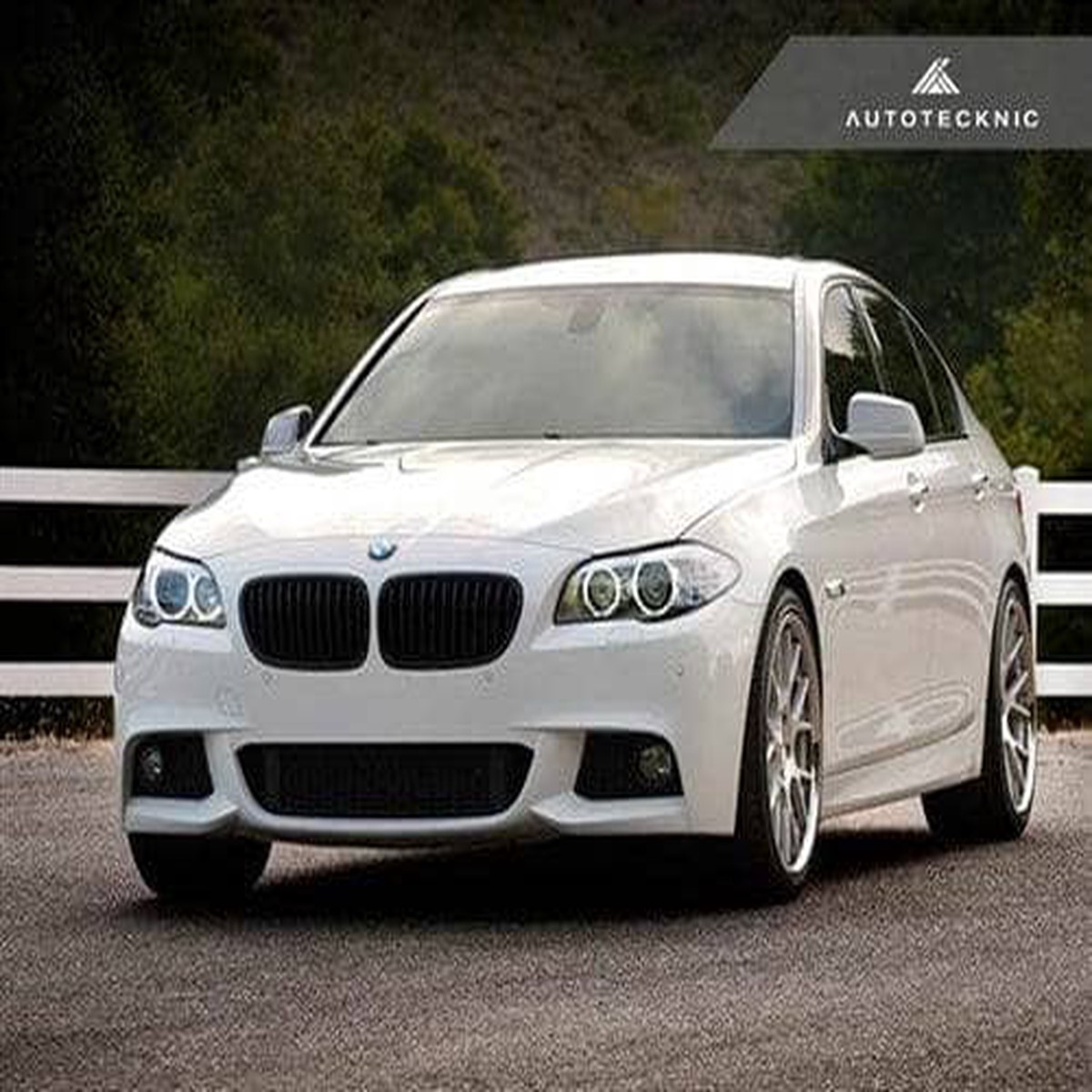 AutoTecknic Stealth Black Front Grille Set - F10 Sedan F11 Wagon 5-Series