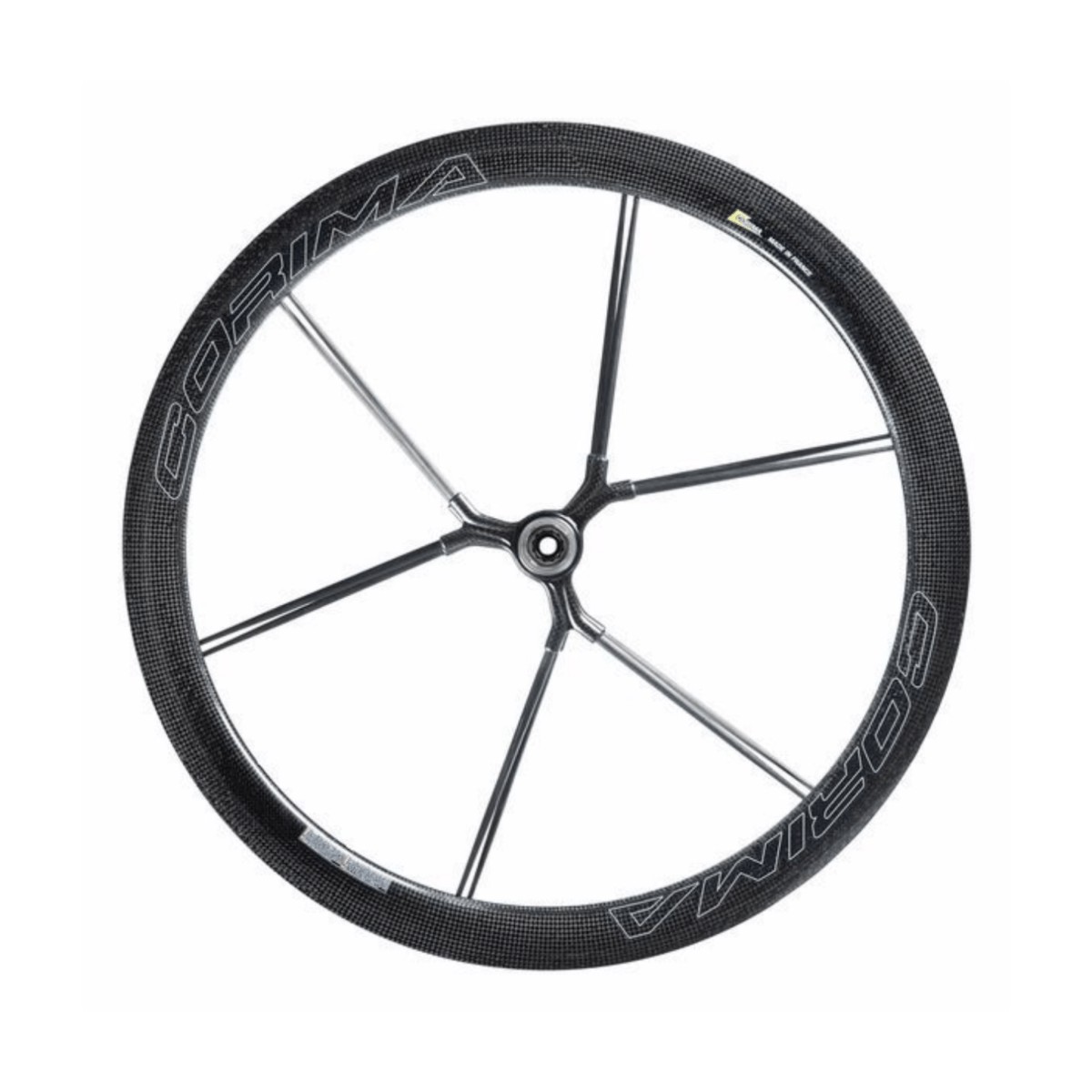 Corima Mcc Dx 47 Carbon Clincher Disc Brake Wheel OutlineStickerFront