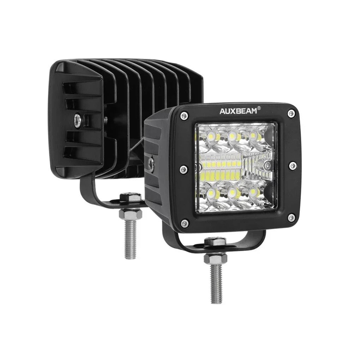 (2pcsset) 3 Inch LED Pods Light Spot Beam with 2-Lead Wiring Harness for Truck Jeep SUV Offroad 4x4