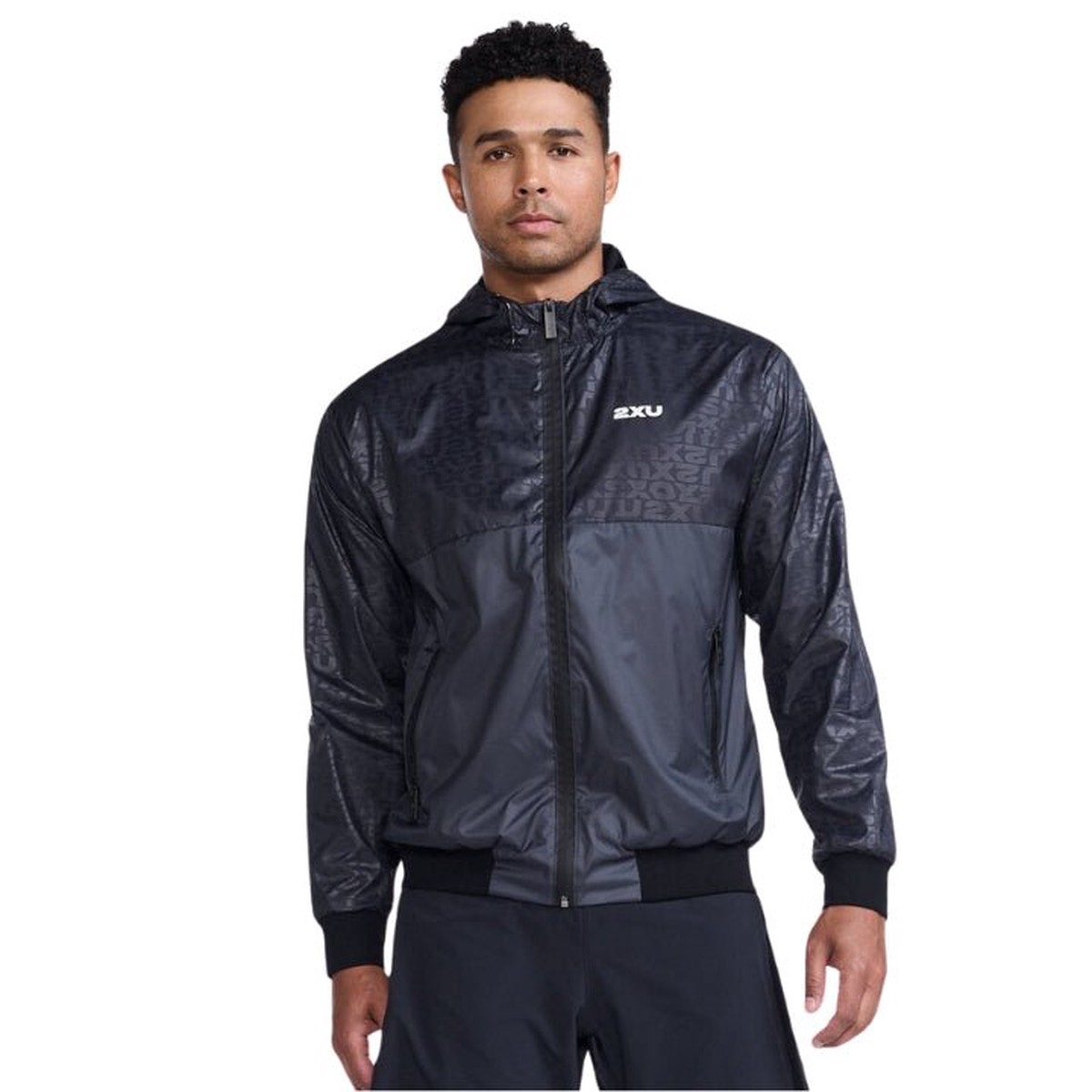 2Xu Mr6885A Motion Windbreaker Jacket EmbossedMonogramsilverReflectiveSt