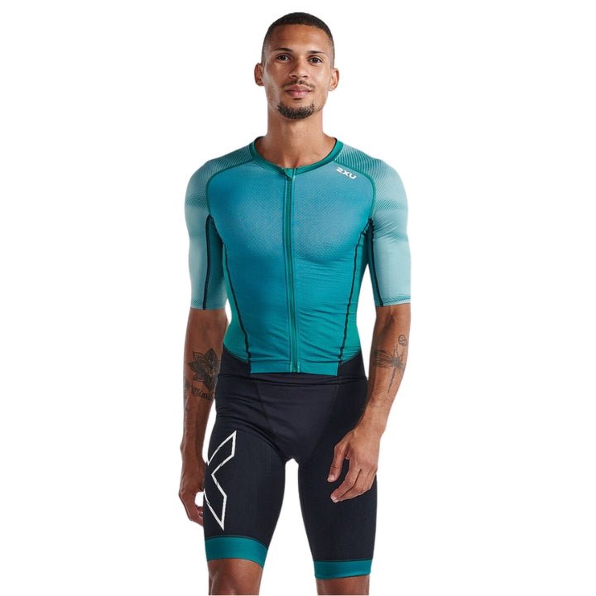 2Xu Mt7019D Light Speed Sleeved Trisuit MidnightwhiteM