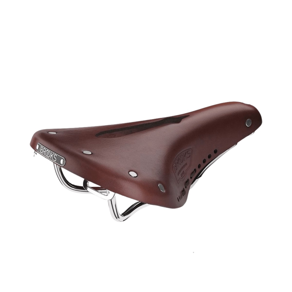 Brooks B17 Carved Short Saddle AntiqueBrown176Mm
