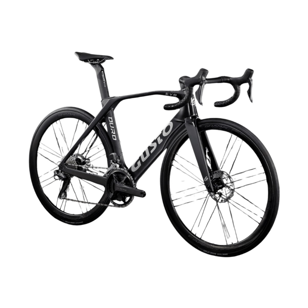 Gusto Duro Evo Db 105 Di2 Fulcrum Racing 600 Db Road Bicycle Black-SilverS