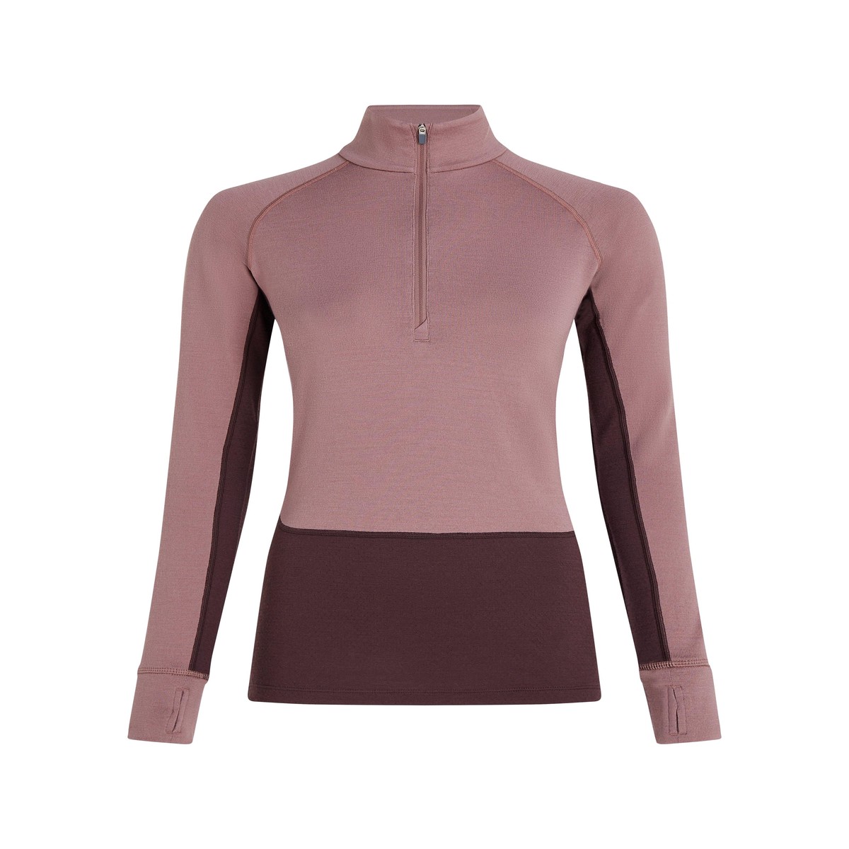 WomenS 260 Zoneknit Long Sleeve Half Zip - Pink PurpleM