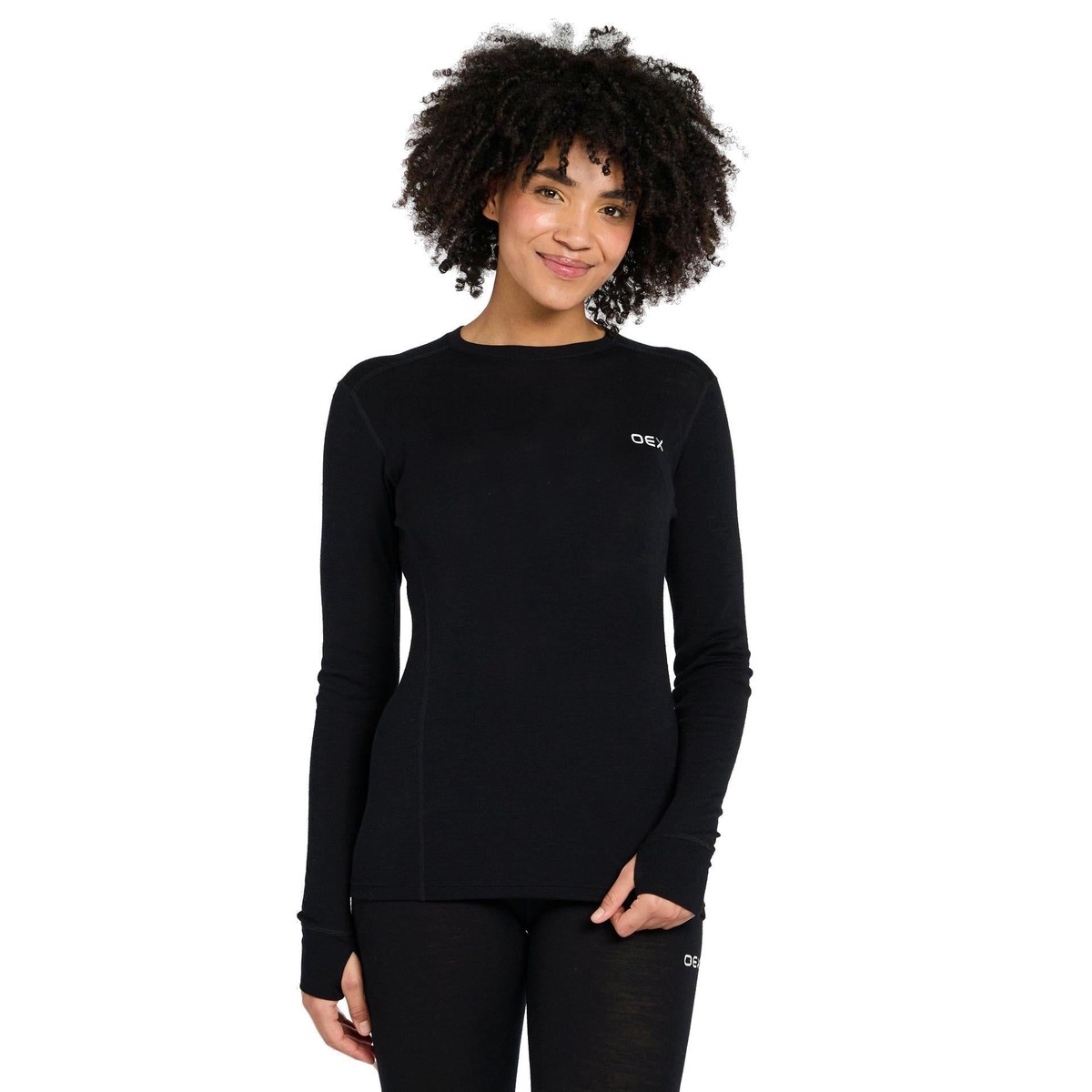 WomenS Kelso Merino Long-Sleeve Base Layer - Black BlackS