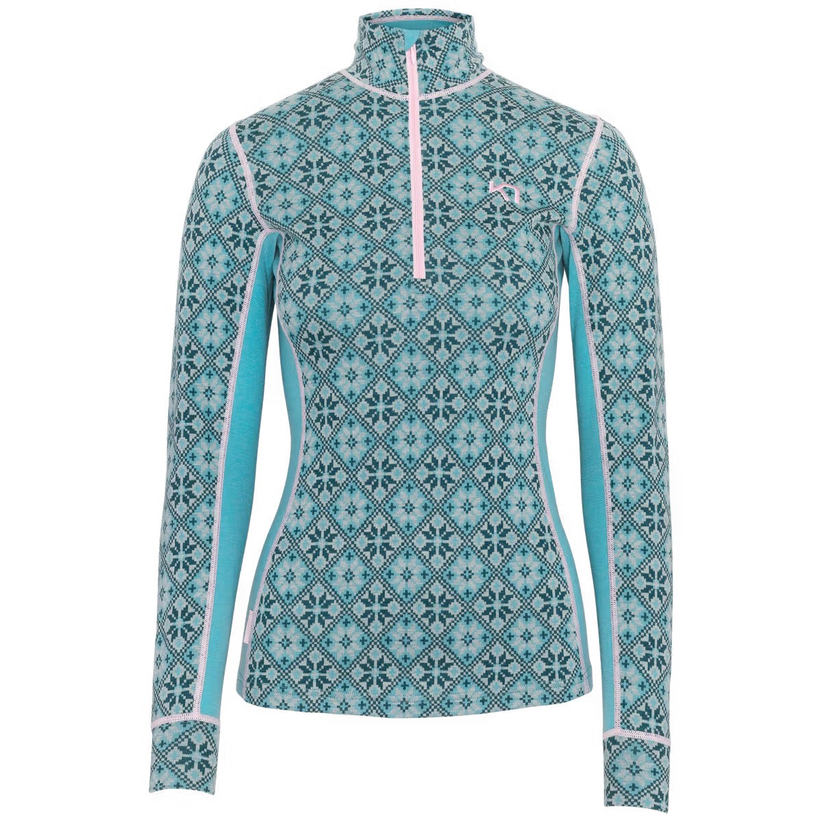 WomenS Rose 12 Zip Base Layer Top - Blue BlueM