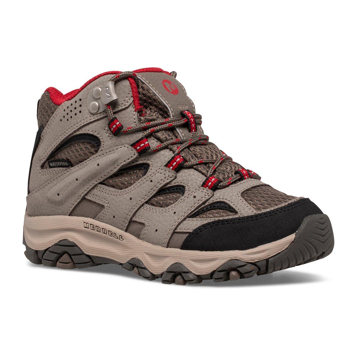 KidS Moab 3 Mid Waterproof - BoulderRed BrownUk3-JEu35