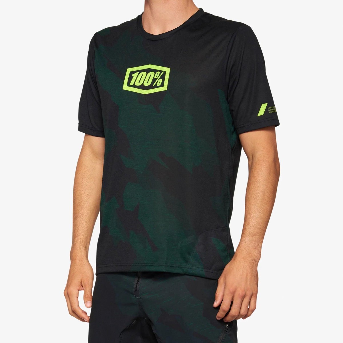 MenS Airmatic Le Short Sleeve Jersey - Black Camo MultiS