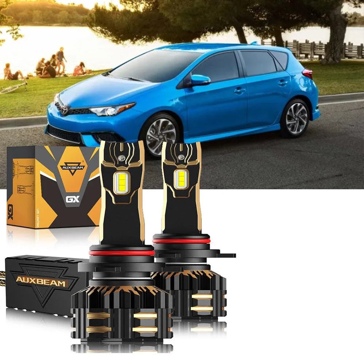For 2017-2018 Toyota Corolla iM 9012 LED Headlight Bulbs Bundle