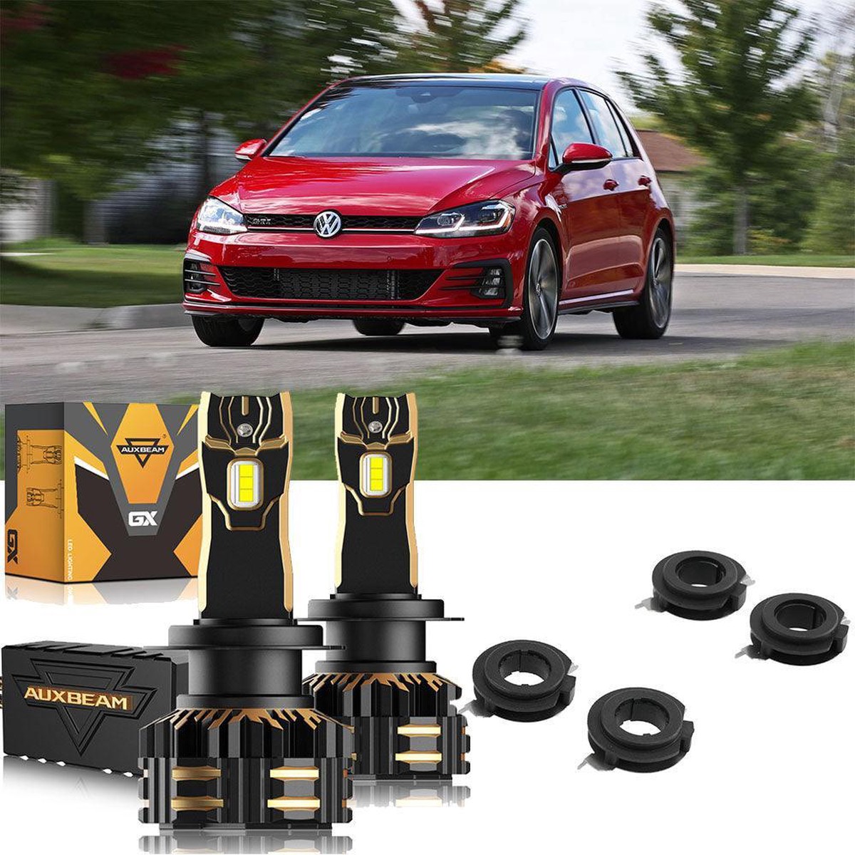 For 2018-2019 Volkswagen GTI H7 LED Headlight Bulbs