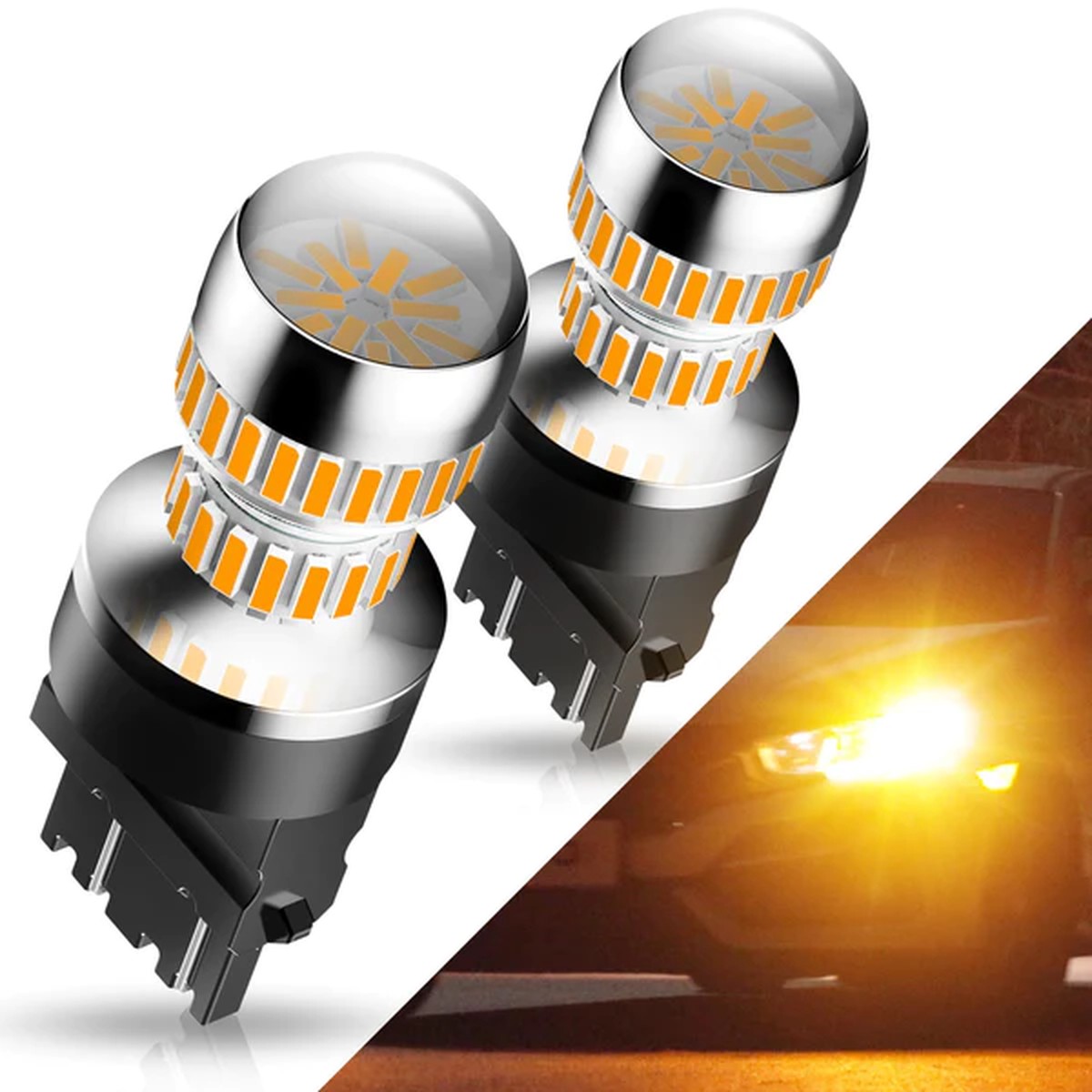 2000-2001 Toyota Camry Front Side Marker Light 3157 LED Bulb Yellow
