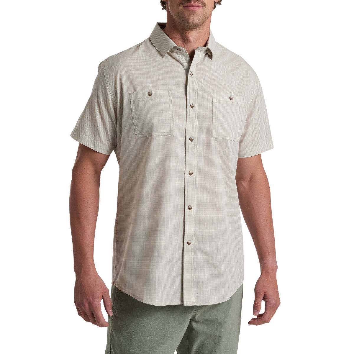 MenS Karib Short-Sleeve Shirt - Grey GreyXl