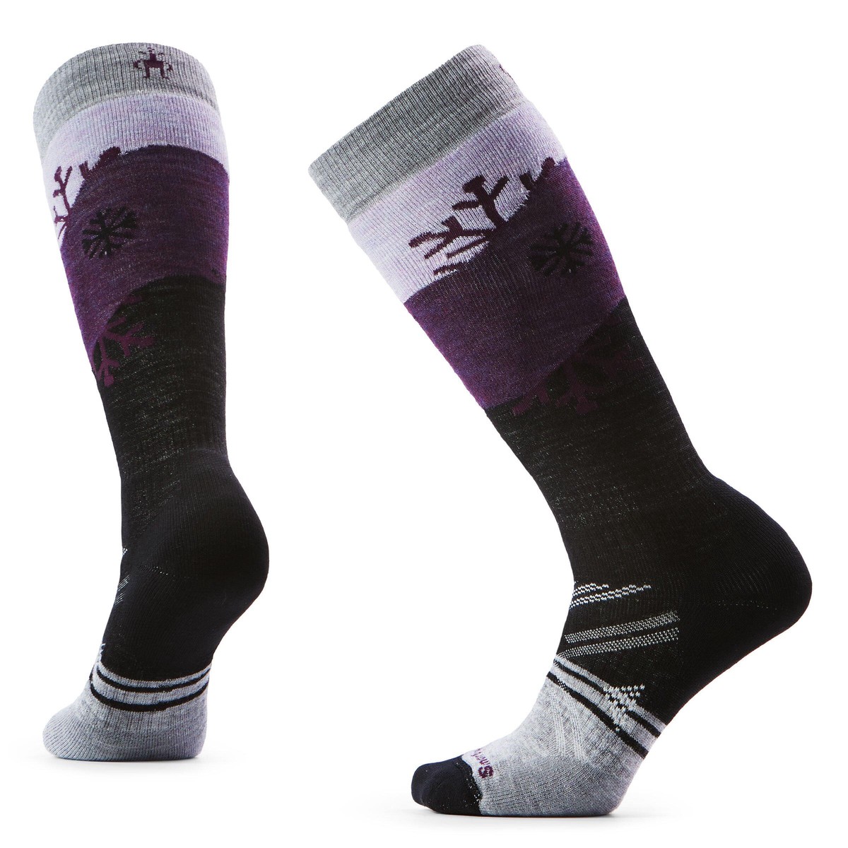 WomenS Ski Full Cushion Socks - Snowpocalypse Purple PurpleS