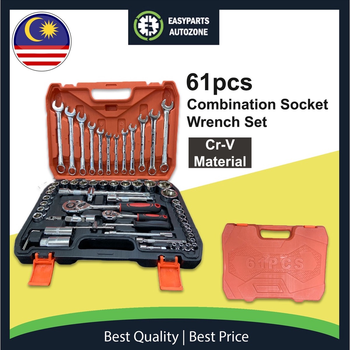 61pcs Ratchet Box Socket Set
