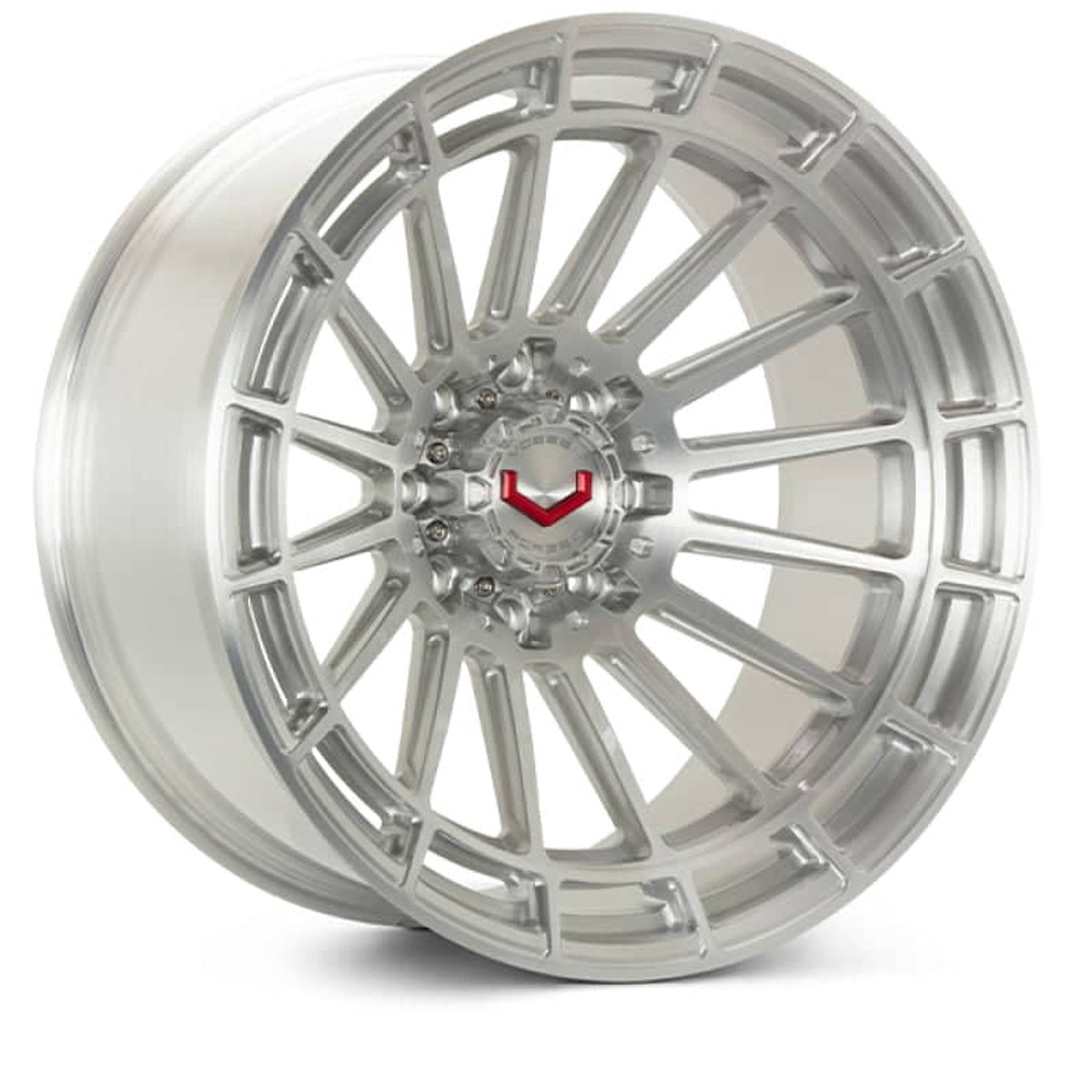 Vossen LCX-01 22x12 - 8x1651 - ET44 - Ultra Deep - 1251 - Brushed Gloss Clear Wheel