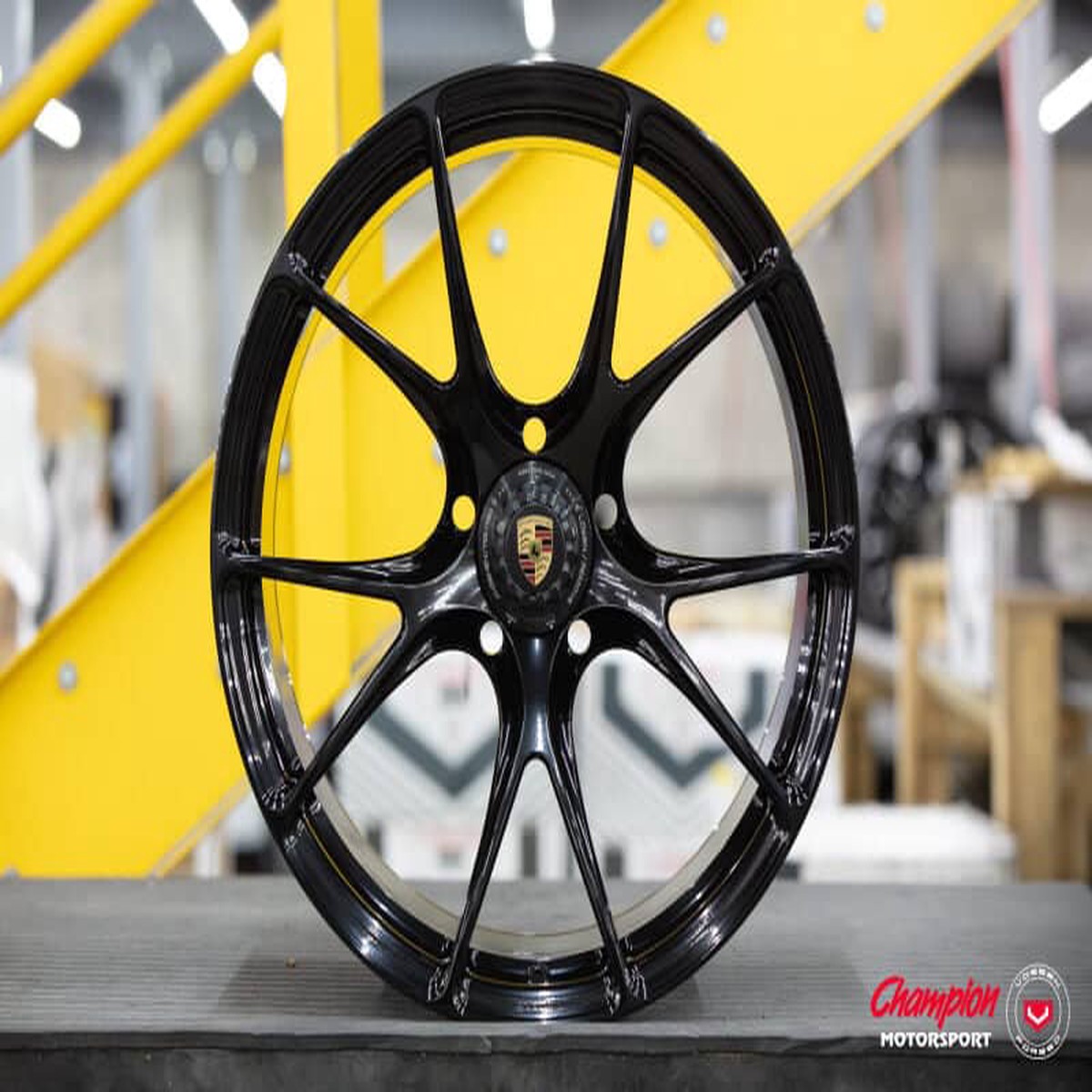 Vossen X Champion RS74 21 ET31 Gloss Black Wheel Centerlock 911 GT3RS 992 - Rear