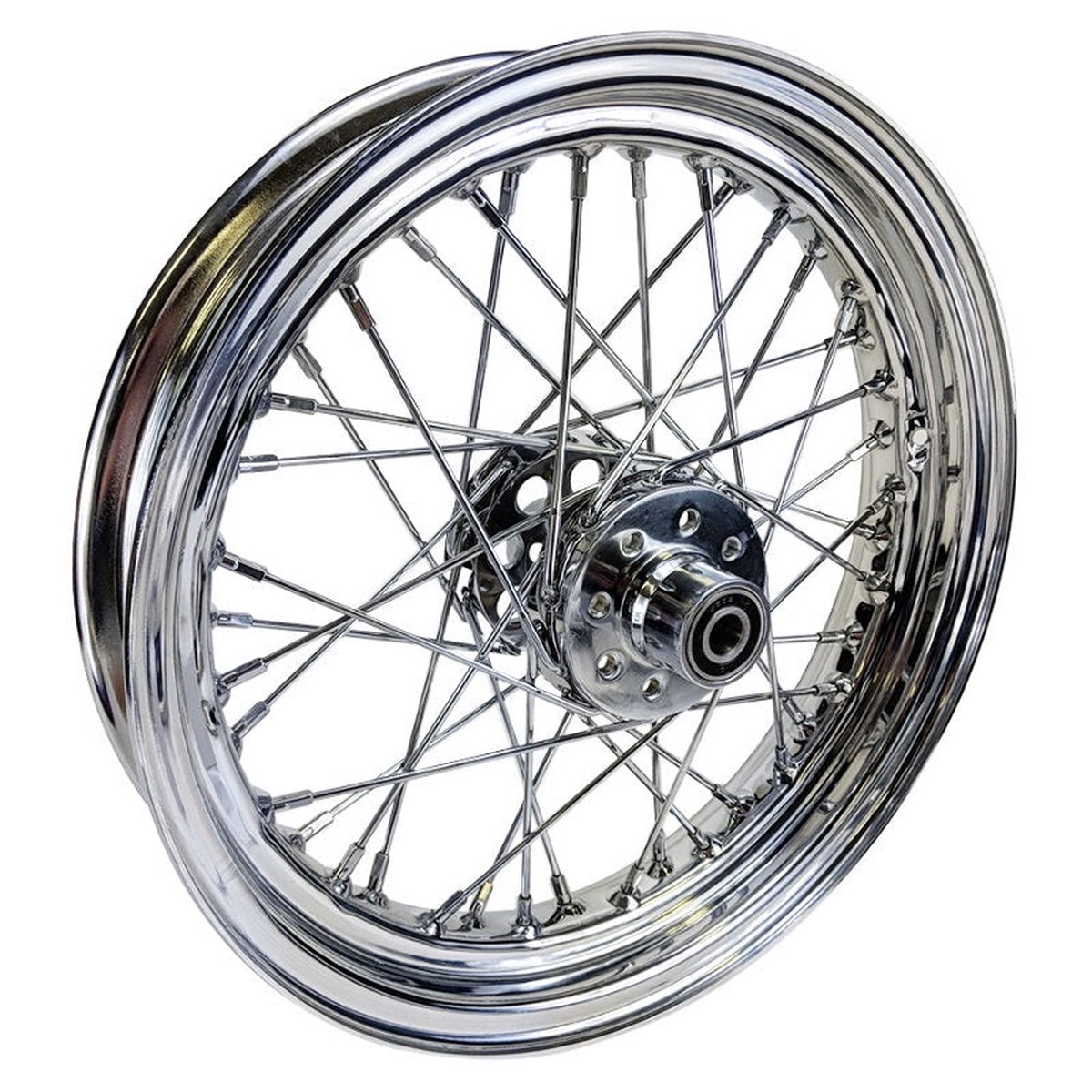 Chrome Rear 40 Spoke Wheel 16x3 (fits Harley Ironhead Sportster XL 1955-1978)