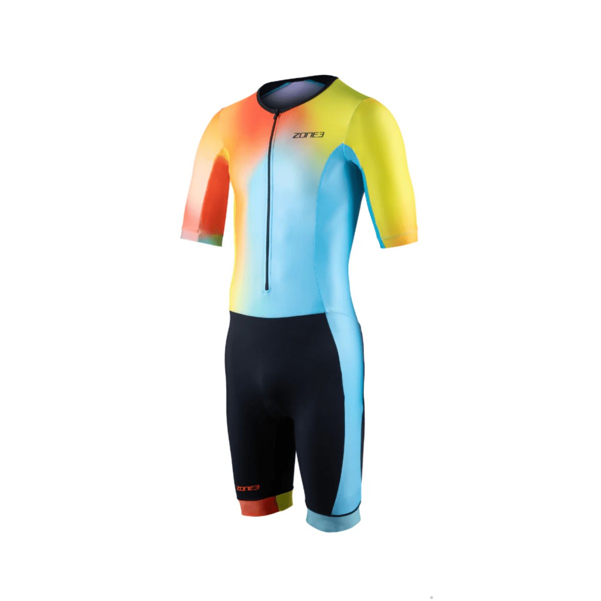 Zone3 Activate Colorplay MenS Short Sleeve Trisuit NeonblackXl