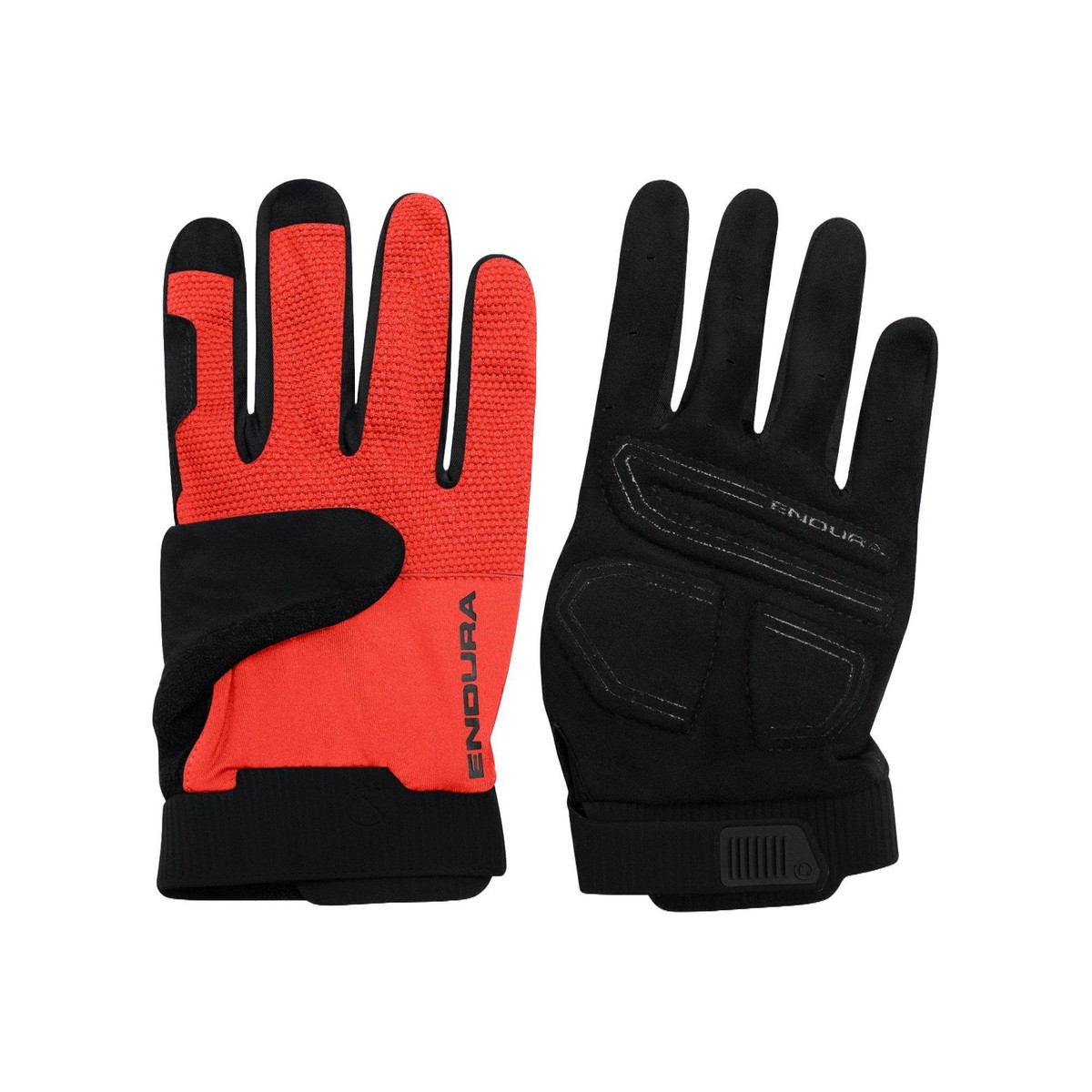 Unisex Loop Full Finger Gloves - Red RedXl