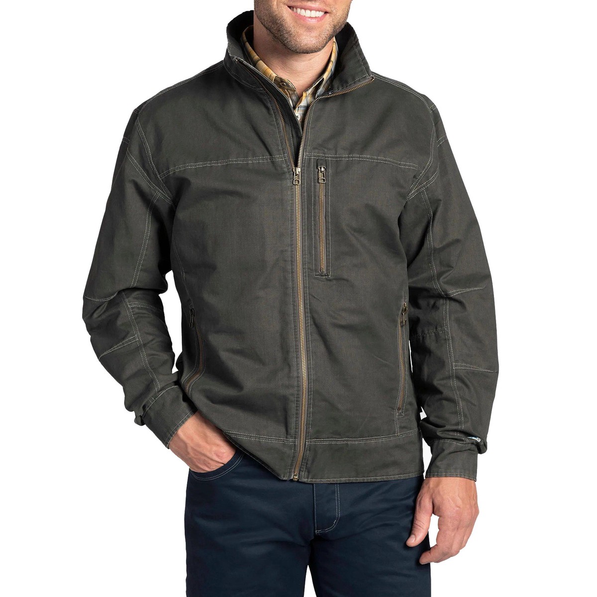 MenS Burr Jacket - Grey GreyM