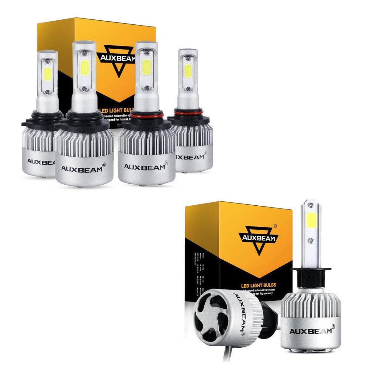 2001-2003 Mazda Miata 90059006 High Low Beam Combo LED Light Bulbs S2-Series COB 360 Beam 16000LM
