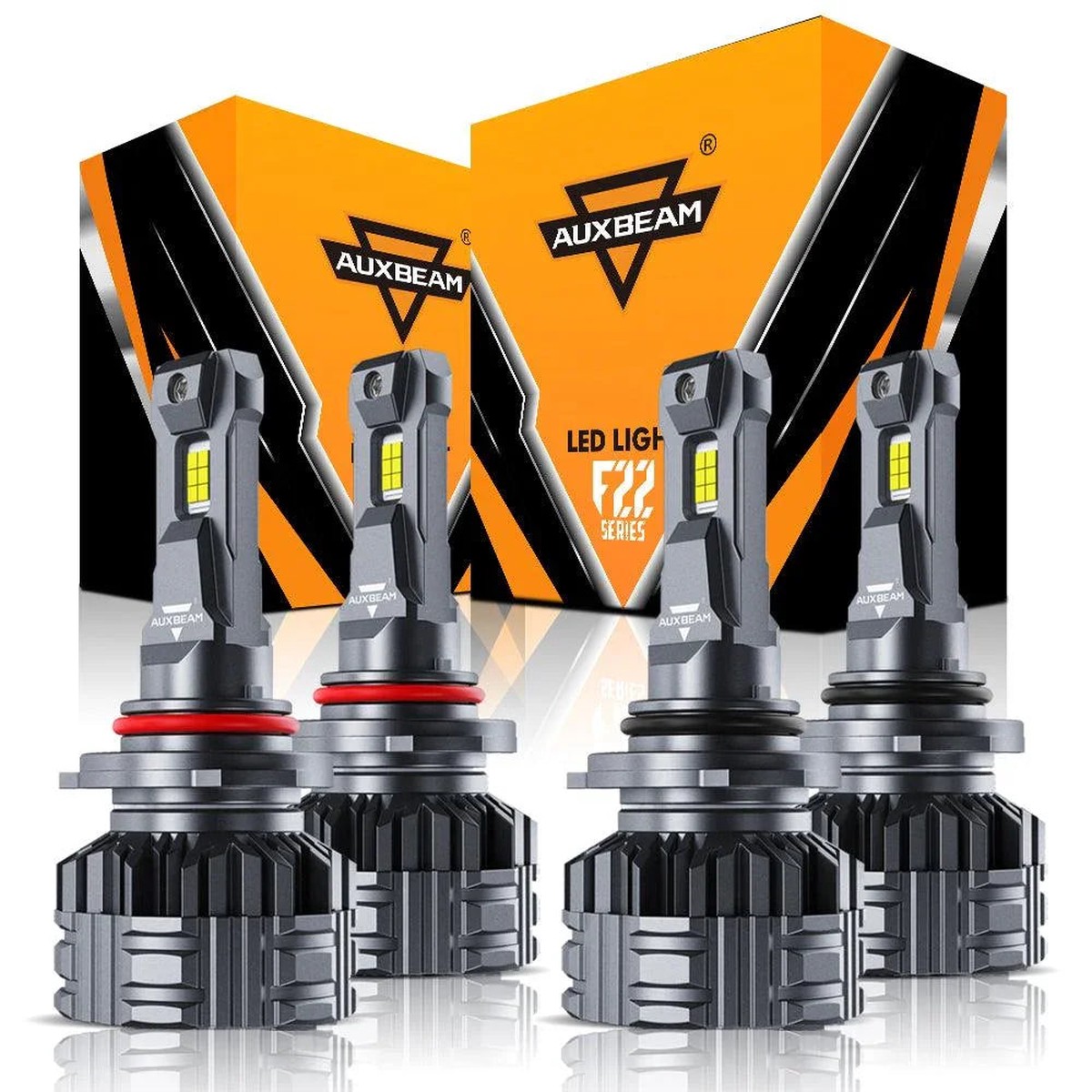 90059006 LED HEADLIGHT BULBS 110W 24000LM F22 SERIES HIGH BRIGHTNESS 6500K COOL WHITE 4 BULBS