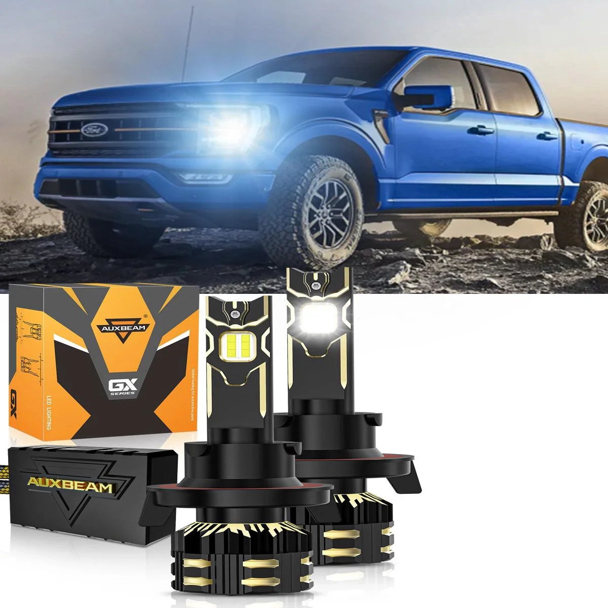 For 2004-2012 Ford F-150 H13 LED Headlight Bulbs