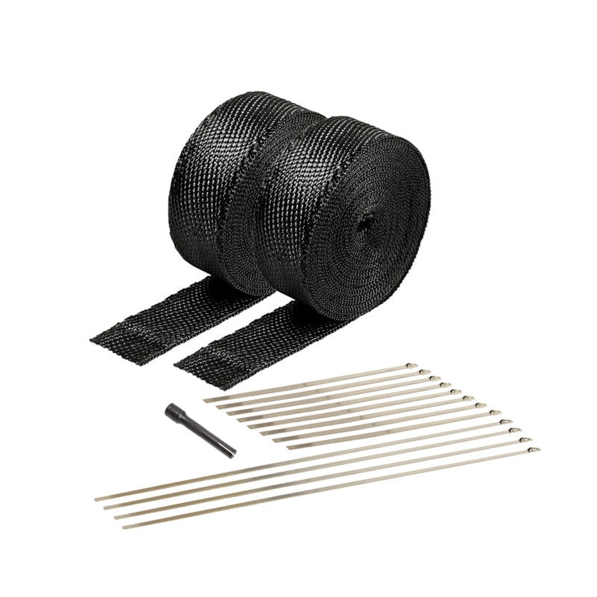 DEI Exhaust Wrap Kit - Black Titanium Wrap Locking Ties Locking Tie Tool