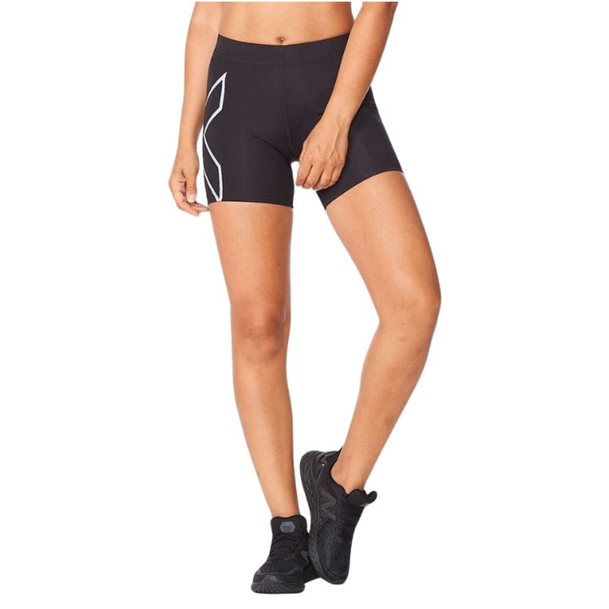 2Xu Wa4481B Core Compression 5 WomenS Shorts BlacksilverS