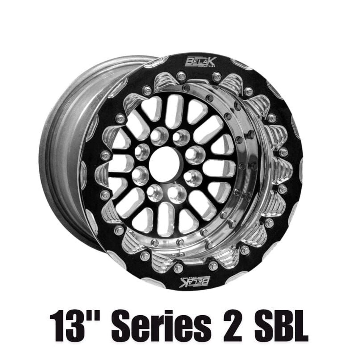 Belak 13x11 5in BS 5x100 BP High Pad Series 2 Wheel - Double Beadlock Billet