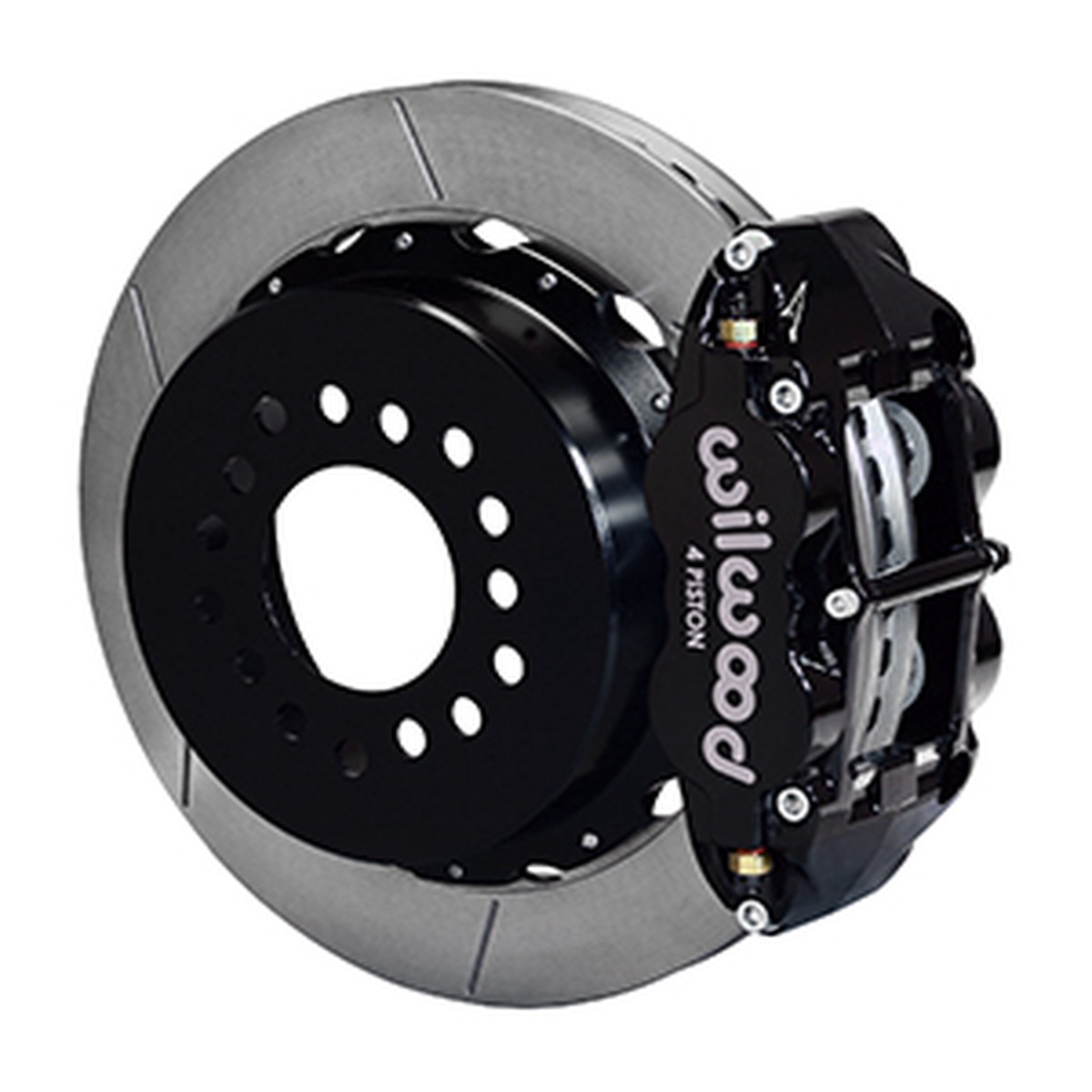 Wilwood Mustang Superlite 4R Rear Brake Kit Slotted Rotors - Black (2005-2014)