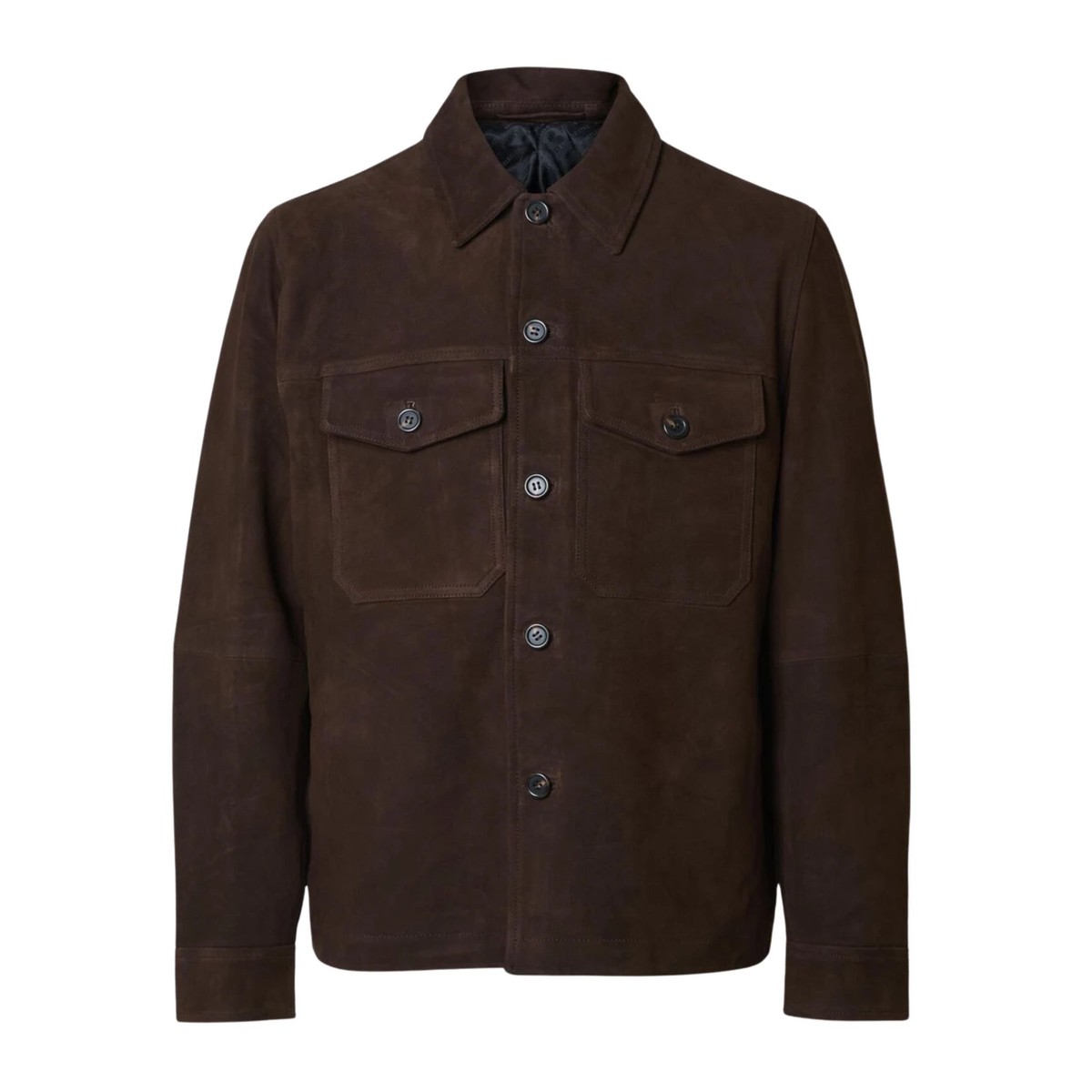 SUEDE JACKET BROWN