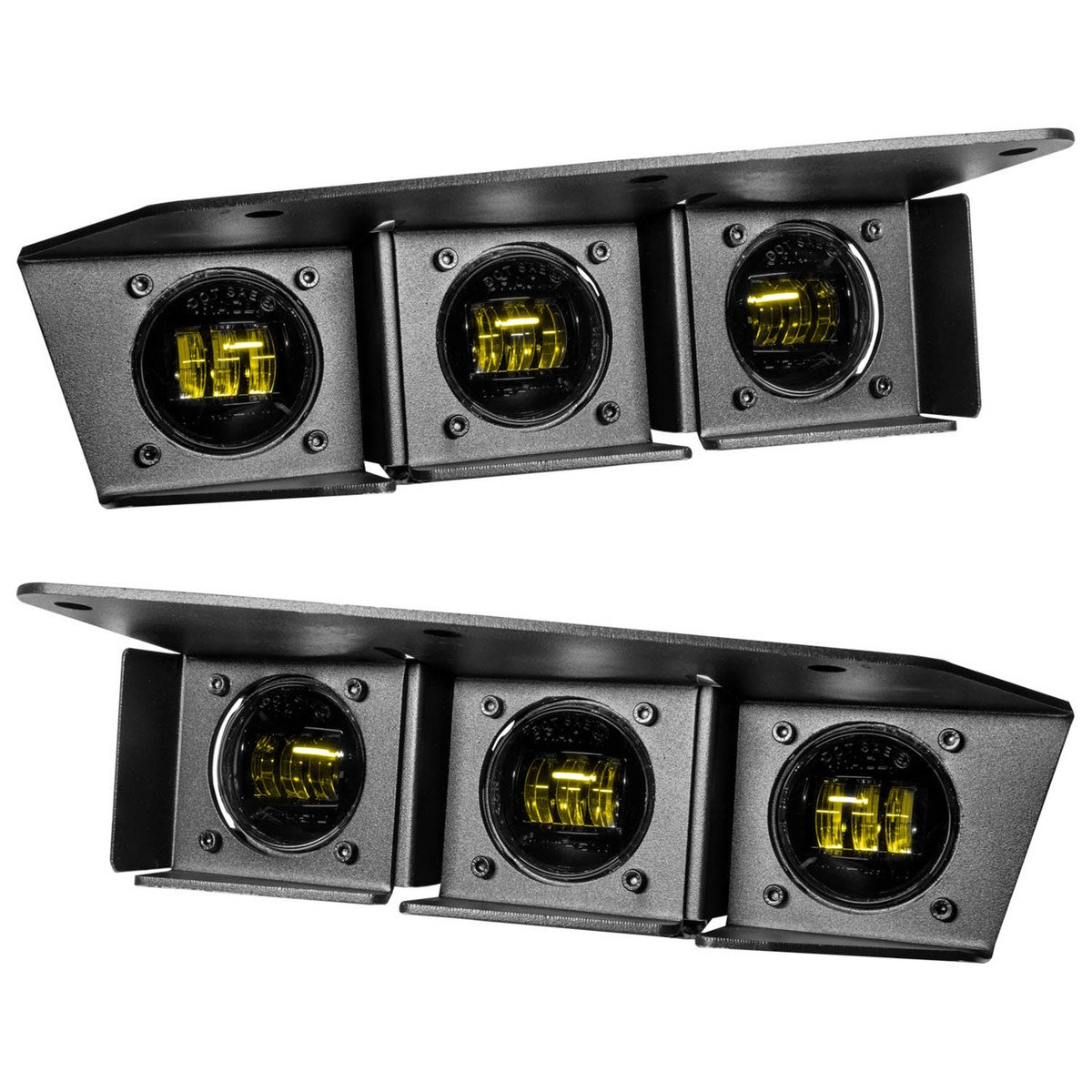 ORACLE Bronco Triple LED Fog Light Kit for Steel Bumper - Yellow (2021-2023)