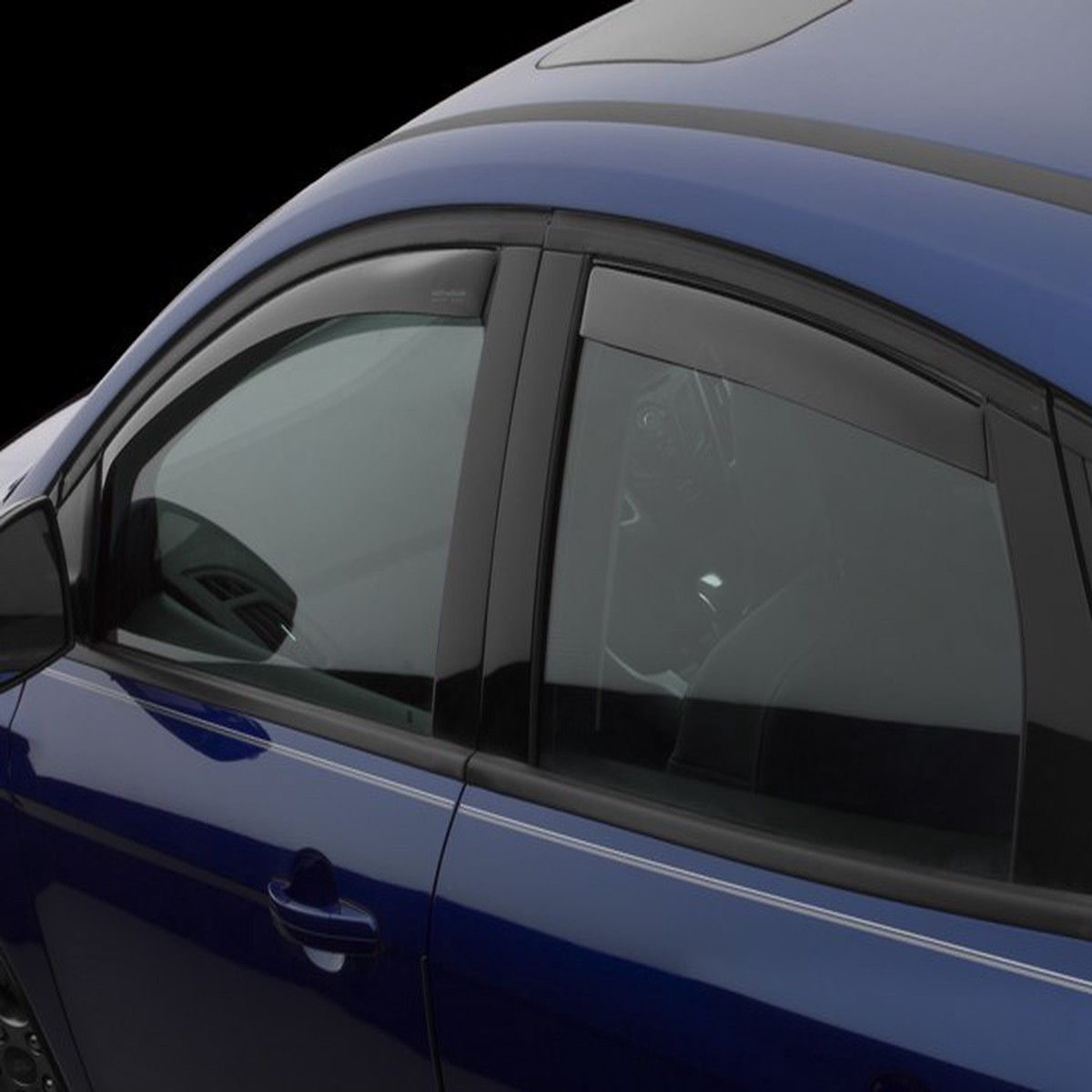 WeatherTech Focus Front and Rear Window Deflectors Dark Smoke (2012-2019)