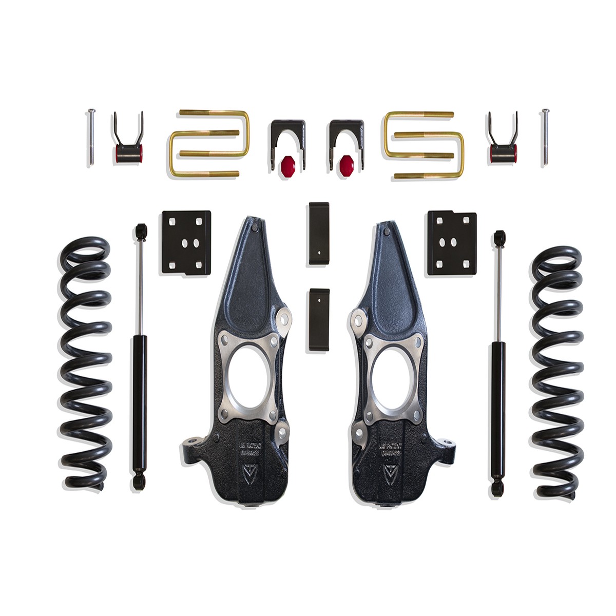MaxTrac F-150 4DR 50 2WD Lowering Kit for 22 Rims- 35 (2015-2020)