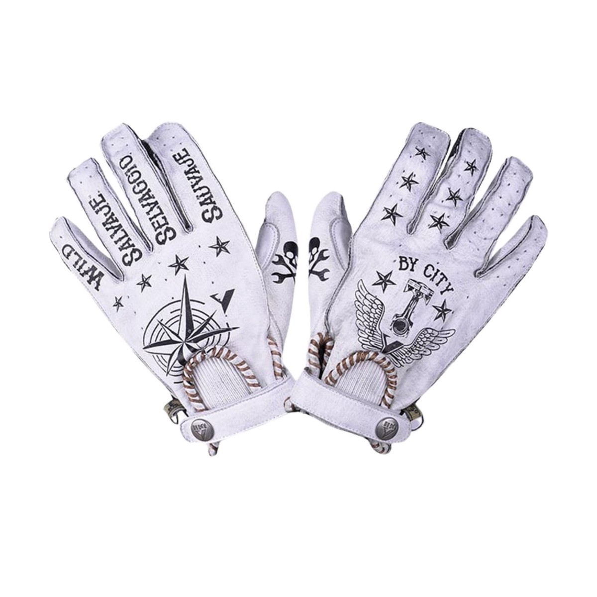 SECOND SKIN TATTOO II GLOVE WHITE