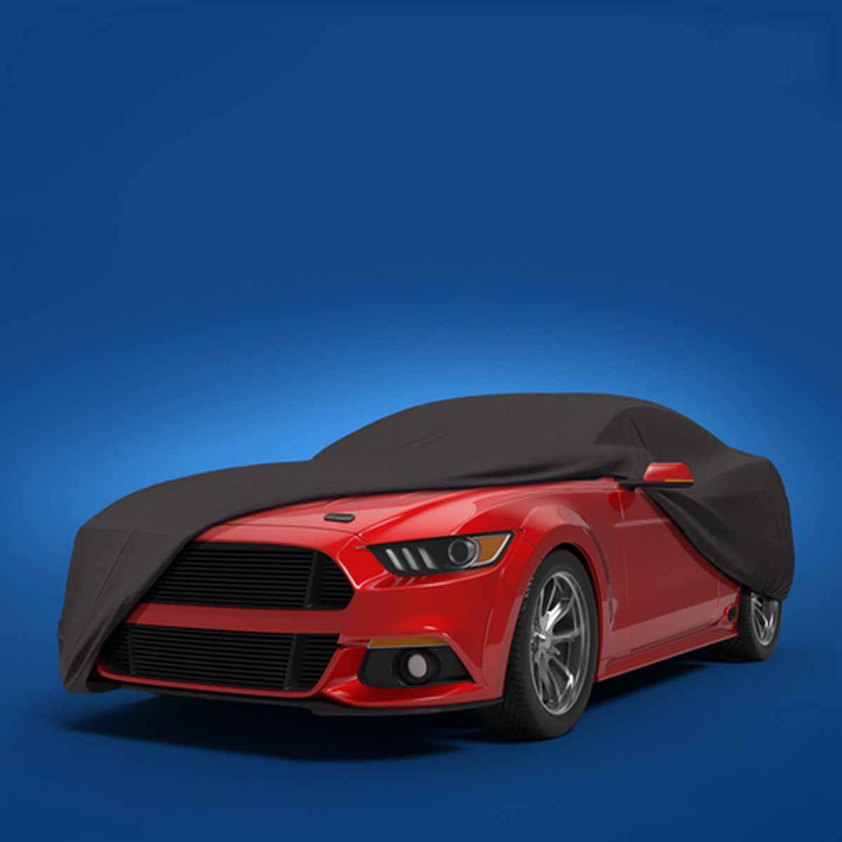 Seal Skin Covers Mustang w 5 Wing Supreme Car Cover - Black (2015-2026)