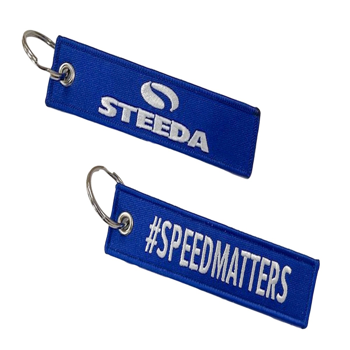 Steeda Embroidered Keychain - Blue