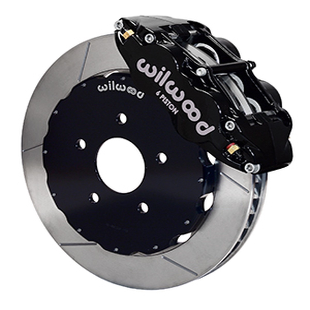 Wilwood Mustang Forged Narrow Superlite 6R Front Big Brake Kit - Black Caliper - Slotted Rotor (1994-2004)