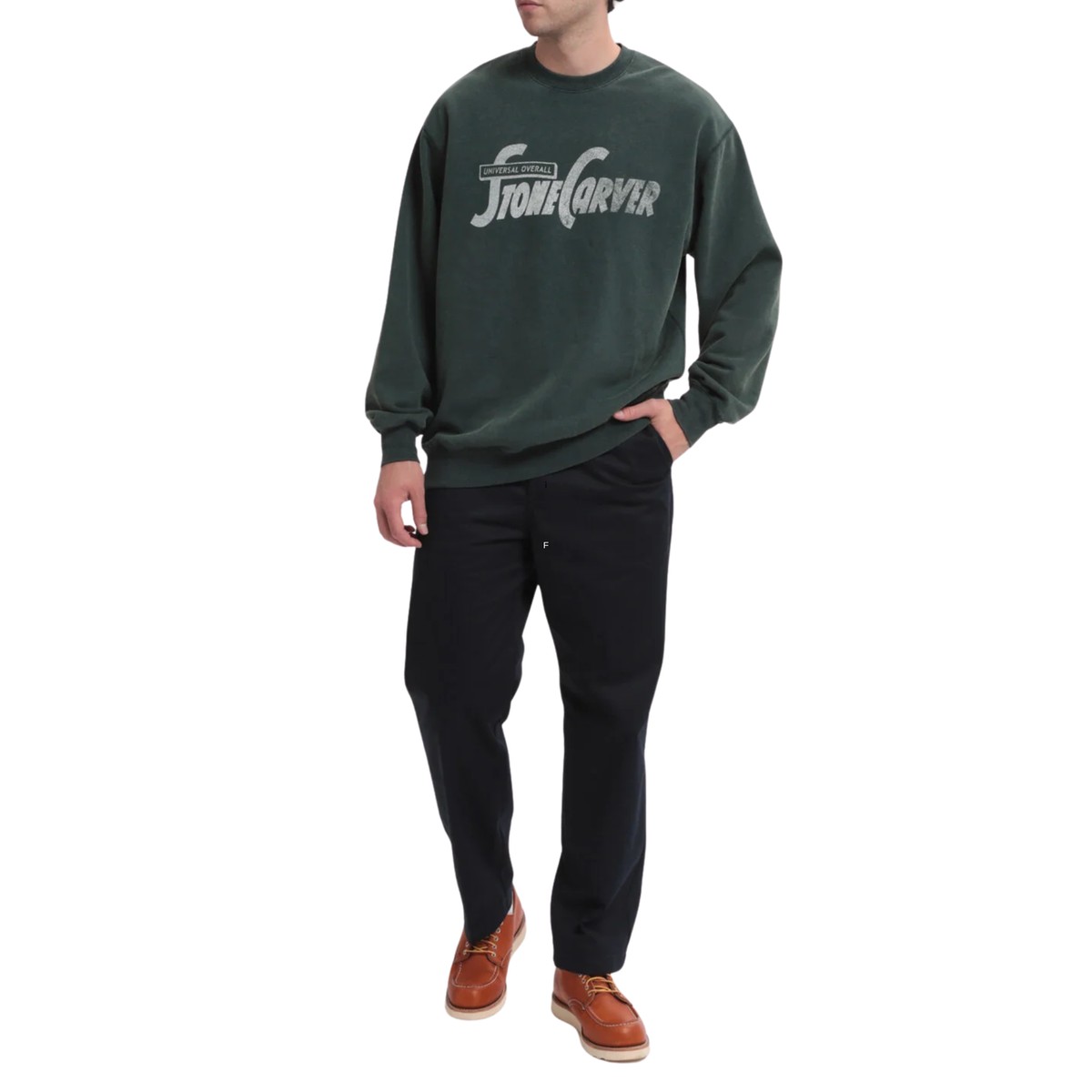 STONE CARVER SWEATSHIRT OLIVE