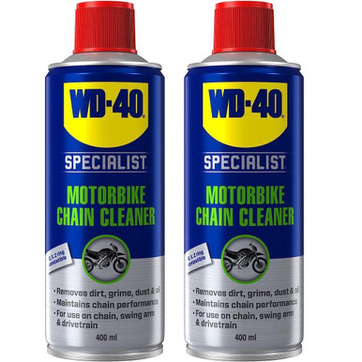 WD-40 Specialist Motorbike Chain Cleaner Twin Pack
