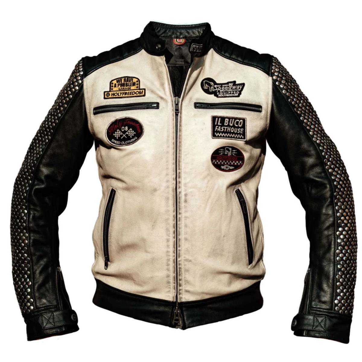 ZERO BORK JACKET WHITE BLACK