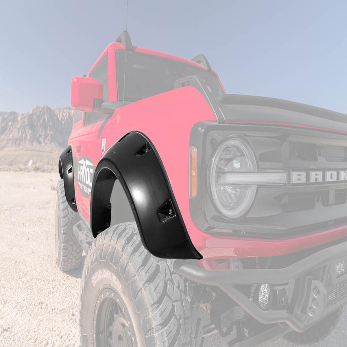 Bushwacker Bronco 2-Door Pocket Style Flares - Black (2021-2022)