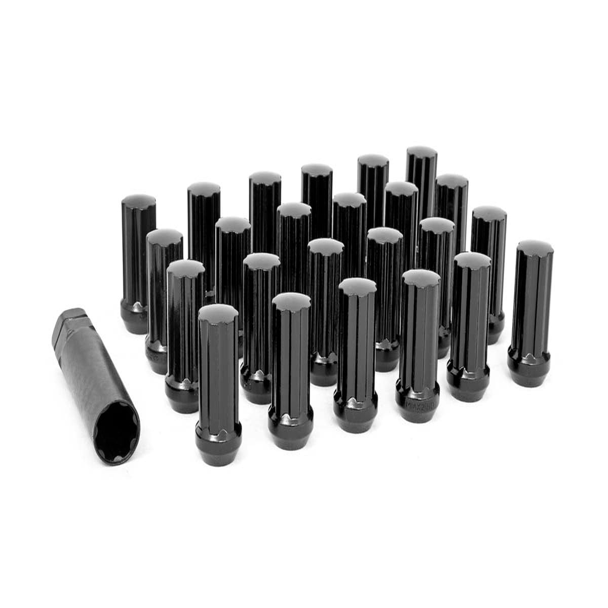 Rough Country Super Duty M14 x 15 32pc Spline Lug Nut Set - BlackClosed (2003-2022)