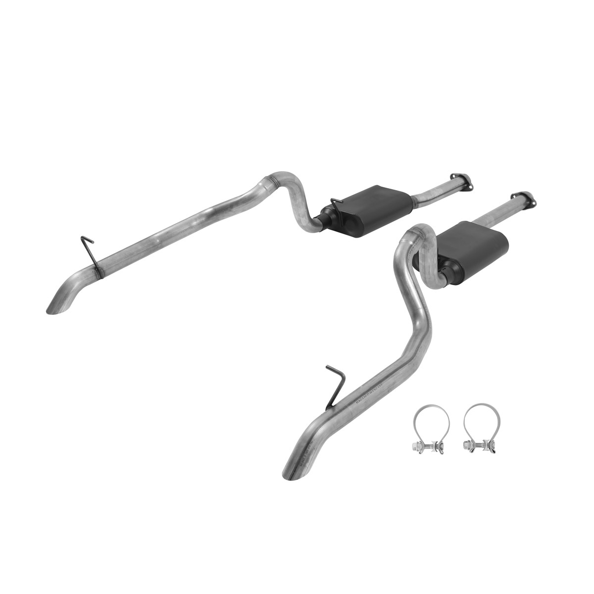Flowmaster Mustang 50L American Thunder Cat-Back Exhaust System - Turn-Down Tips (1987-1993)